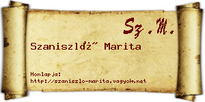 Szaniszló Marita névjegykártya